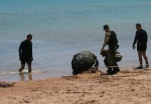 Zeemijn uit Eerste Wereldoorlog gevonden in Turkse badplaats Didim Zeemijn eerste wereldoorlog didim aydin