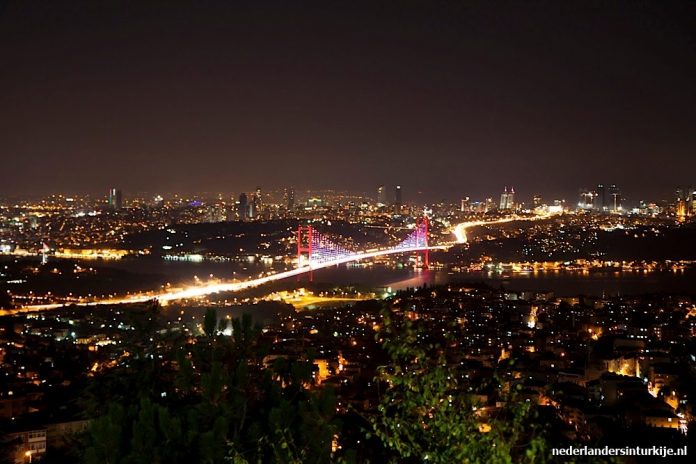 Istanbul Turkije Brug Istanbul Turkije Brug