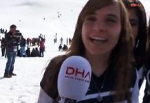 Groot feest tijdens het sneeuwfestival in Hakkari