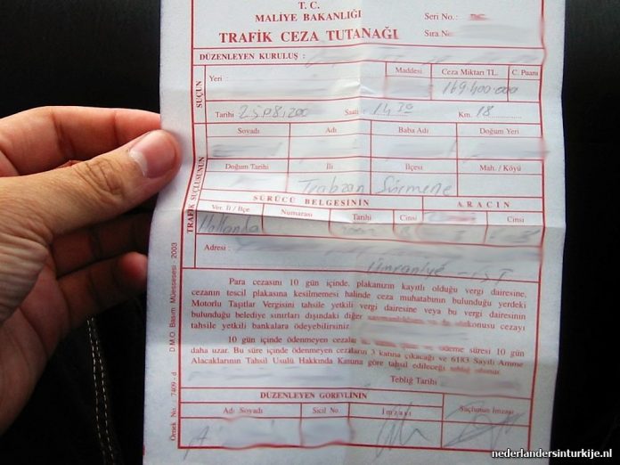 Verkeersboete in Turkije straks per email