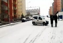 Erzurum in de ban van sneeuw