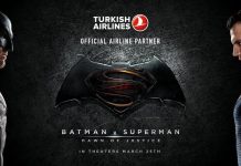 Turkish Airlines sponsor van nieuwe Batman v Superman film