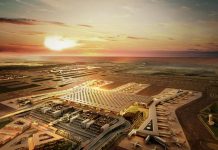 Opening megaluchthaven Istanbul Grand Airport op 29 oktober 2018 IGA Istanbul Grand Airport