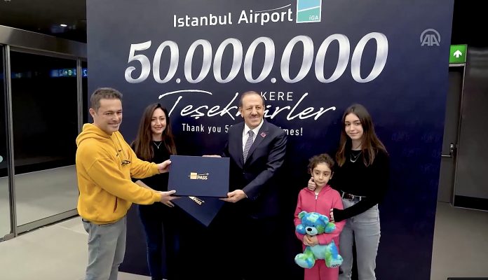 Istanbul Airport 50 Miljoenste Bezoeker