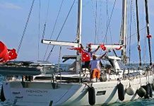 Turks echtpaar uit Antalya vertrekt met zeiljacht voor vijfjarige wereldreis